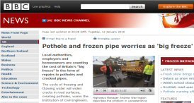 Pothole repair hits the headlines again